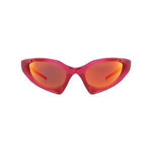 Balenciaga Shield-Frame Bio Injection Sunglasses Red Unisex-Adult